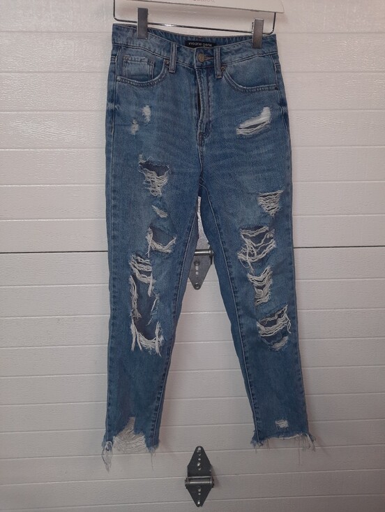 Insane Gene Denim - Distressed Blue Women’s Jeans